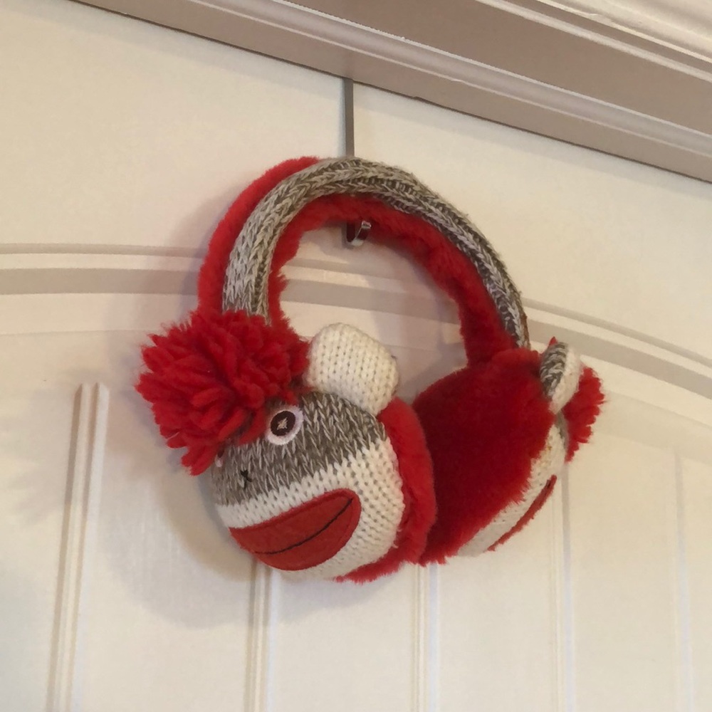 Sock Monkey Ear Muffs